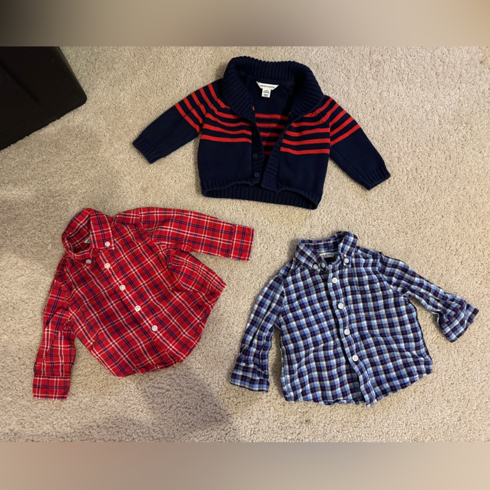 Janie & Jack two shirts & sweater!